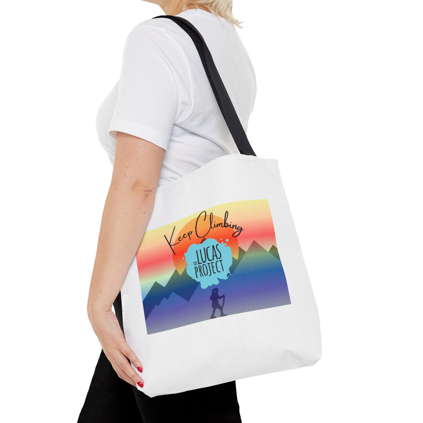 "Keep Climbing" Tote Bag (AOP)