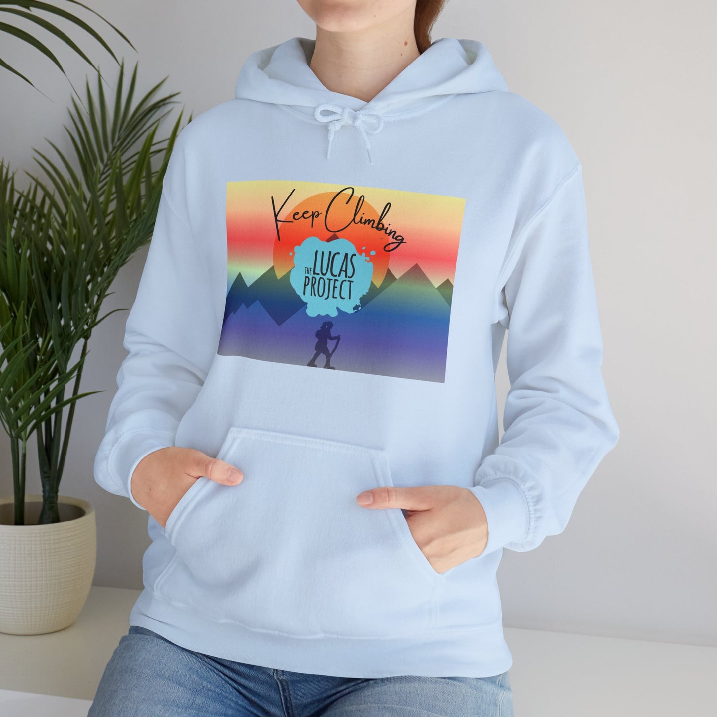"Keep Climbing" Unisex Heavy Blend™ Hooded Sweatshirt