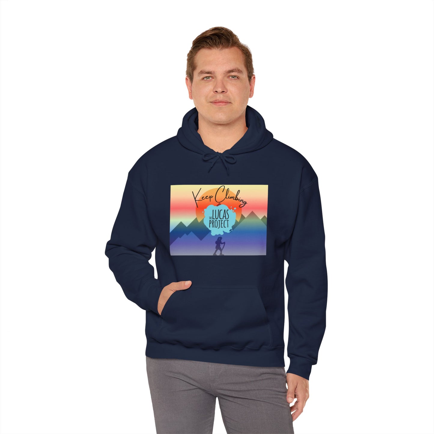 "Keep Climbing" Unisex Heavy Blend™ Hooded Sweatshirt