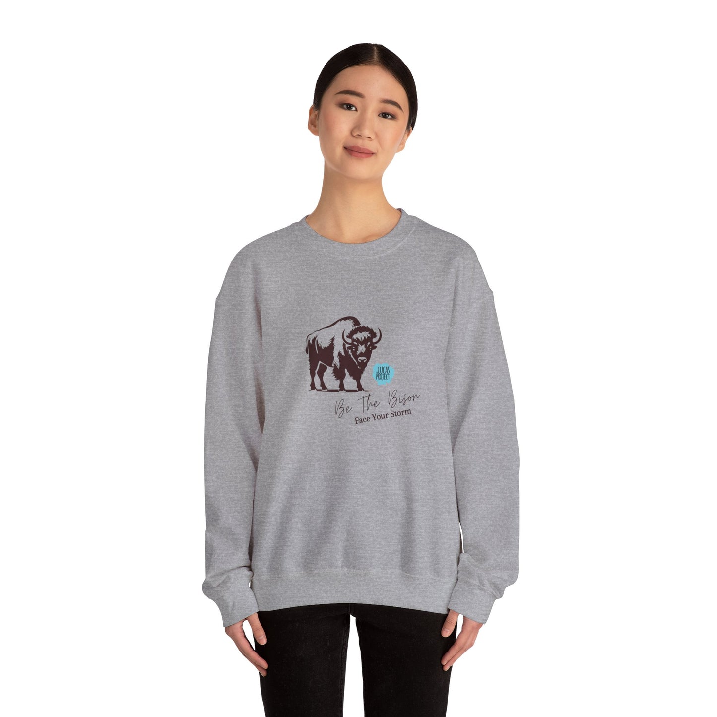 "Be The BIson" Unisex Heavy Blend™ Crewneck Sweatshirt