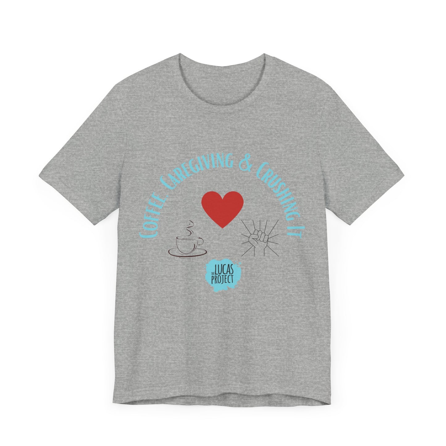 "Coffee, Caregiving, & Crushing It" Unisex Jersey Short Sleeve Tee