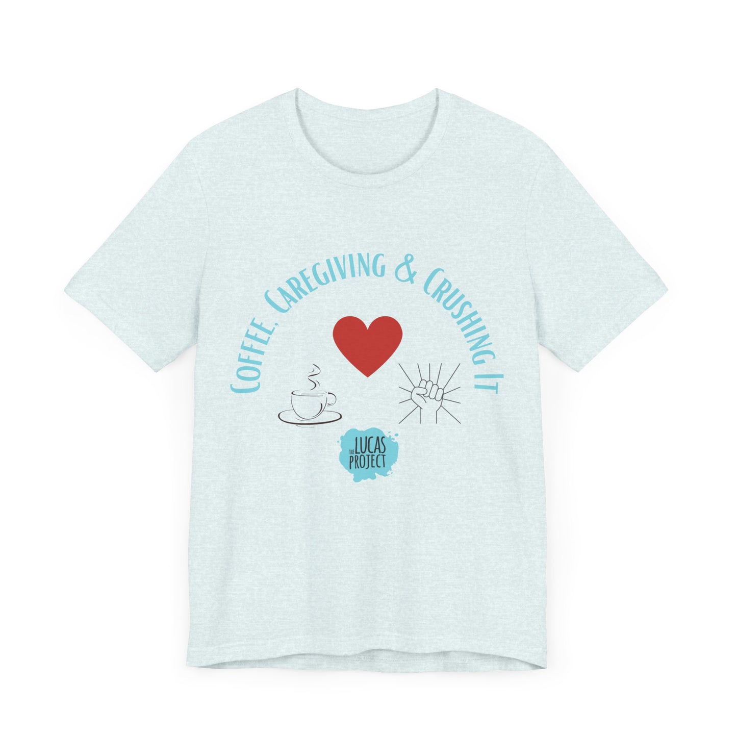 "Coffee, Caregiving, & Crushing It" Unisex Jersey Short Sleeve Tee