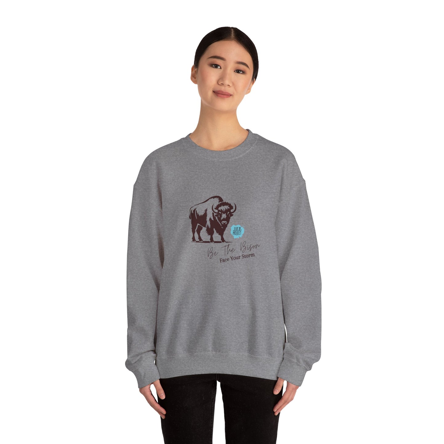 "Be The BIson" Unisex Heavy Blend™ Crewneck Sweatshirt