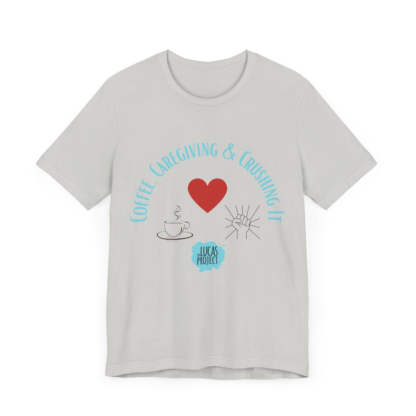 "Coffee, Caregiving, & Crushing It" Unisex Jersey Short Sleeve Tee