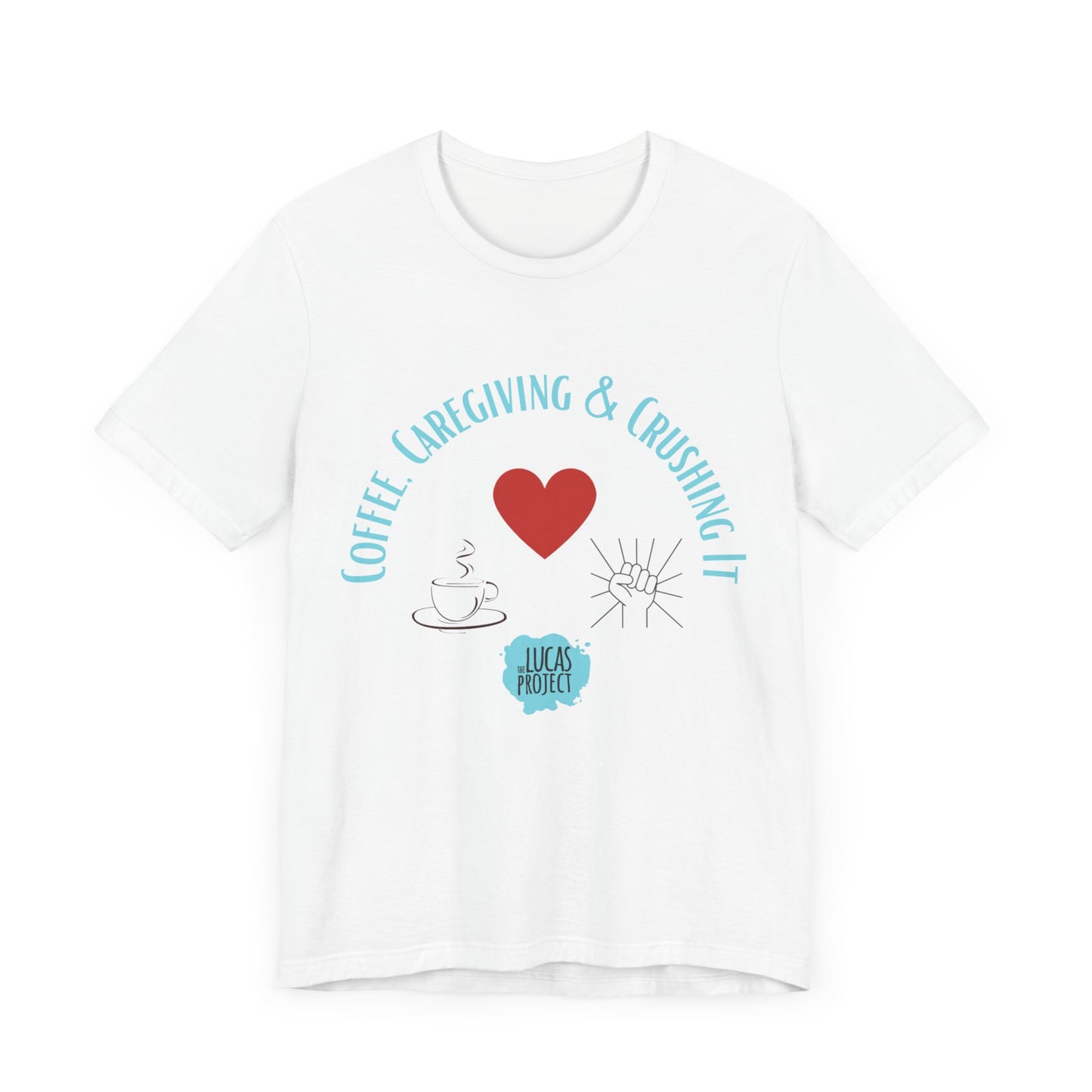 "Coffee, Caregiving, & Crushing It" Unisex Jersey Short Sleeve Tee