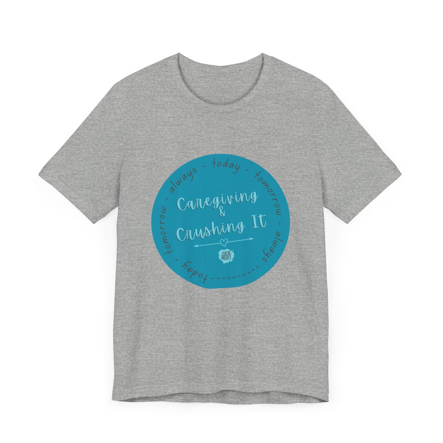 "Caregiving & Crushing It" Unisex Jersey Short Sleeve Tee