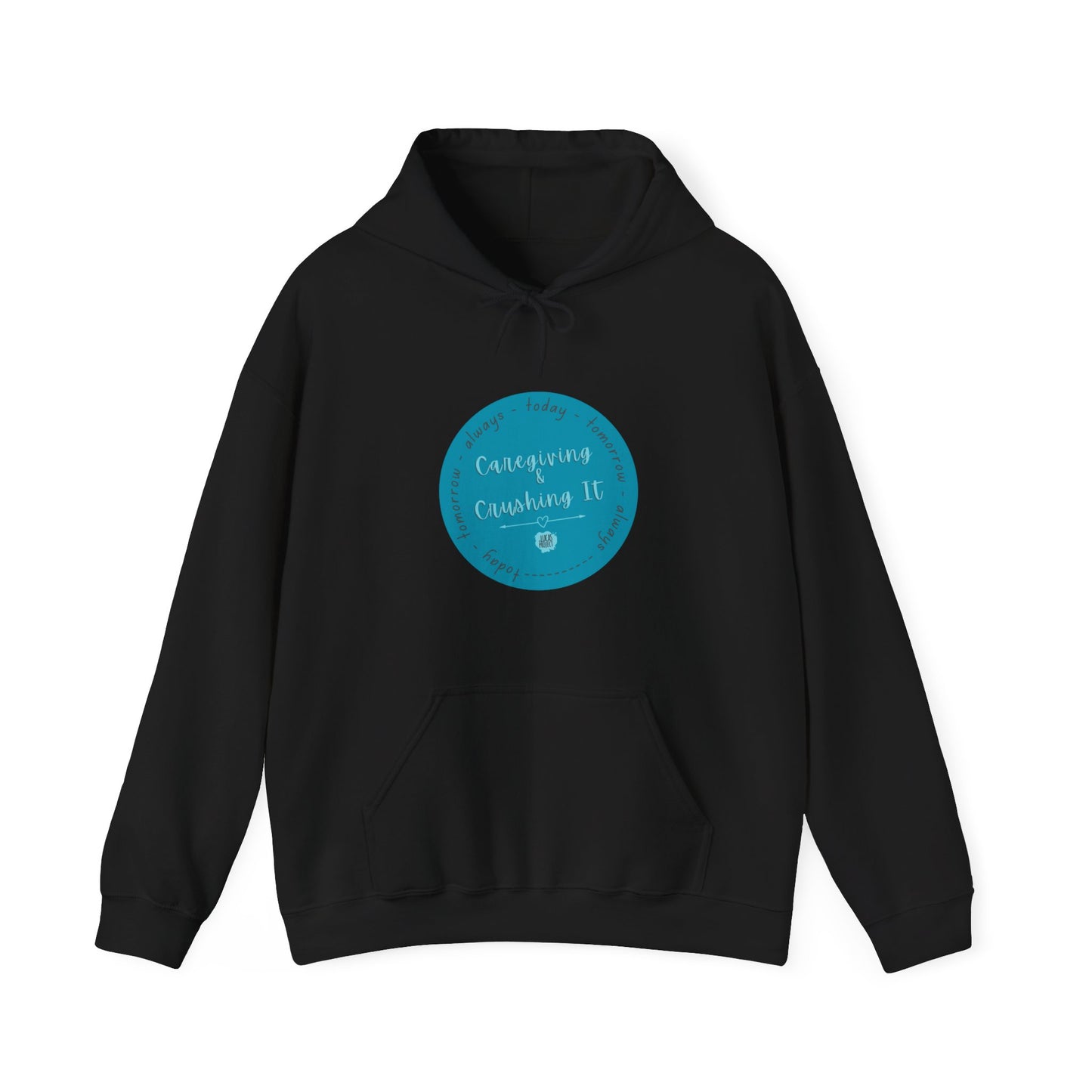 "Caregiving & Crushing It" Unisex Heavy Blend™ Hooded Sweatshirt