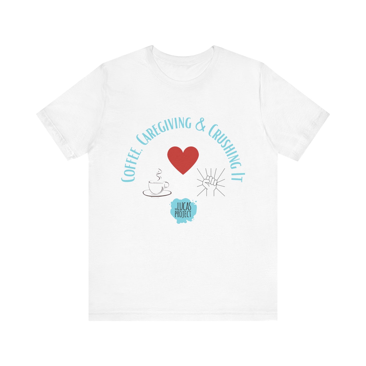 "Coffee, Caregiving, & Crushing It" Unisex Jersey Short Sleeve Tee