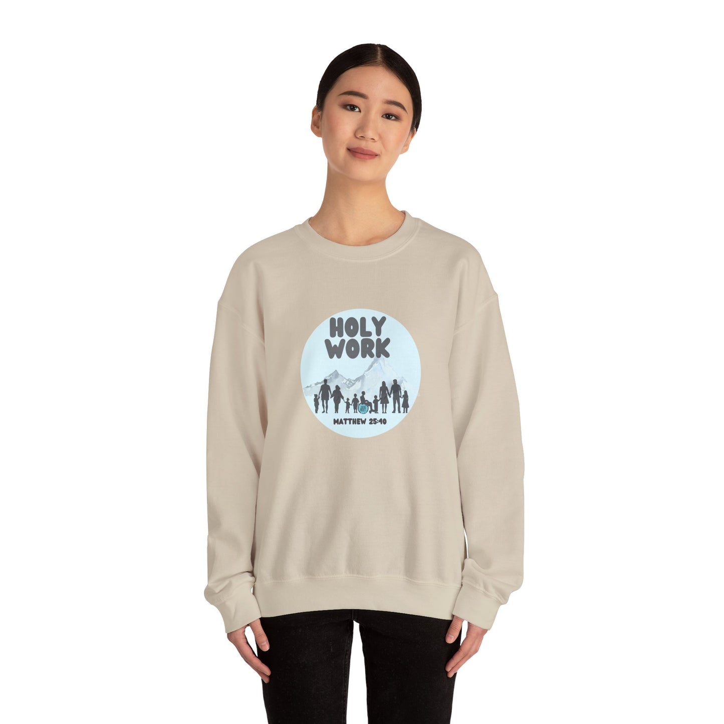 "Holy Work" Unisex Heavy Blend™ Crewneck Sweatshirt