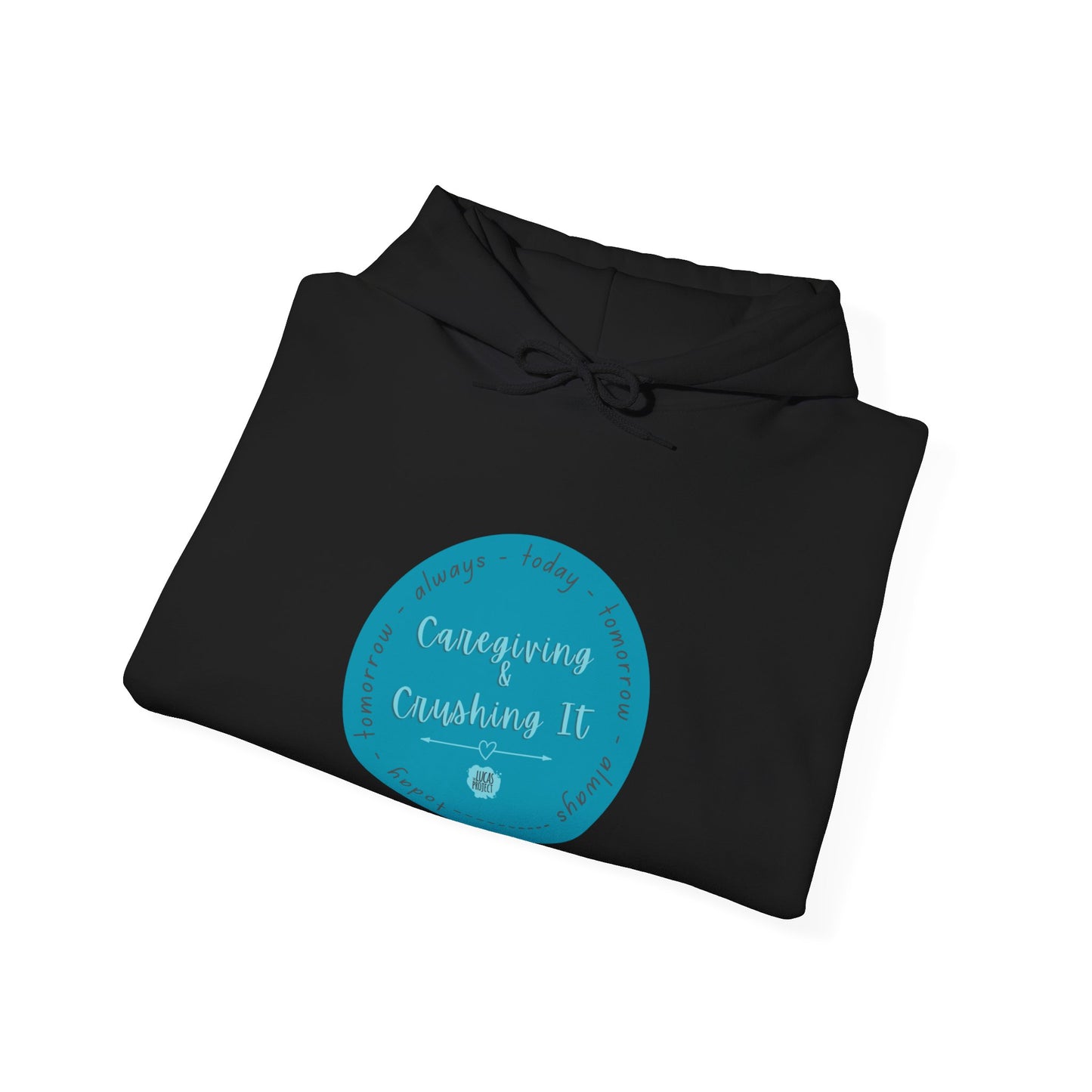 "Caregiving & Crushing It" Unisex Heavy Blend™ Hooded Sweatshirt