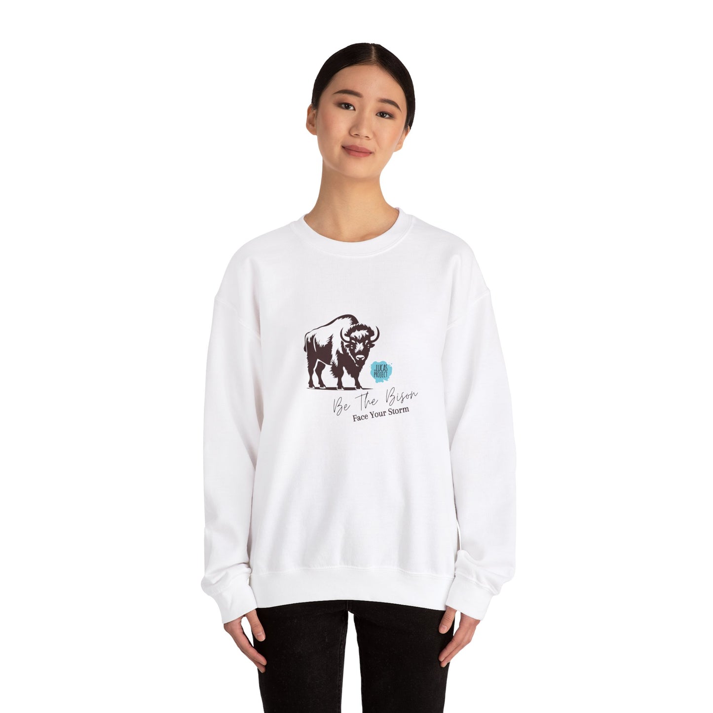 "Be The BIson" Unisex Heavy Blend™ Crewneck Sweatshirt