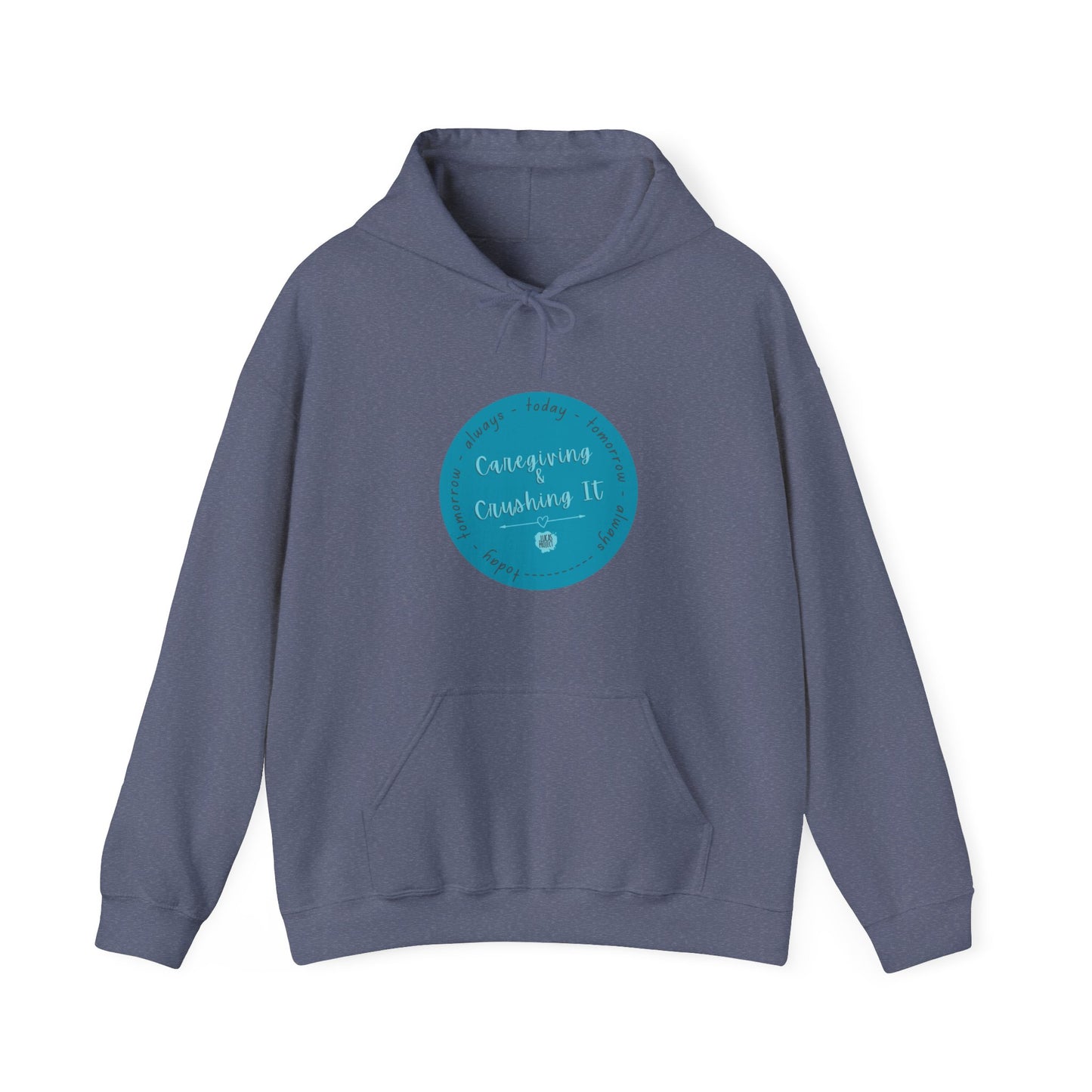 "Caregiving & Crushing It" Unisex Heavy Blend™ Hooded Sweatshirt