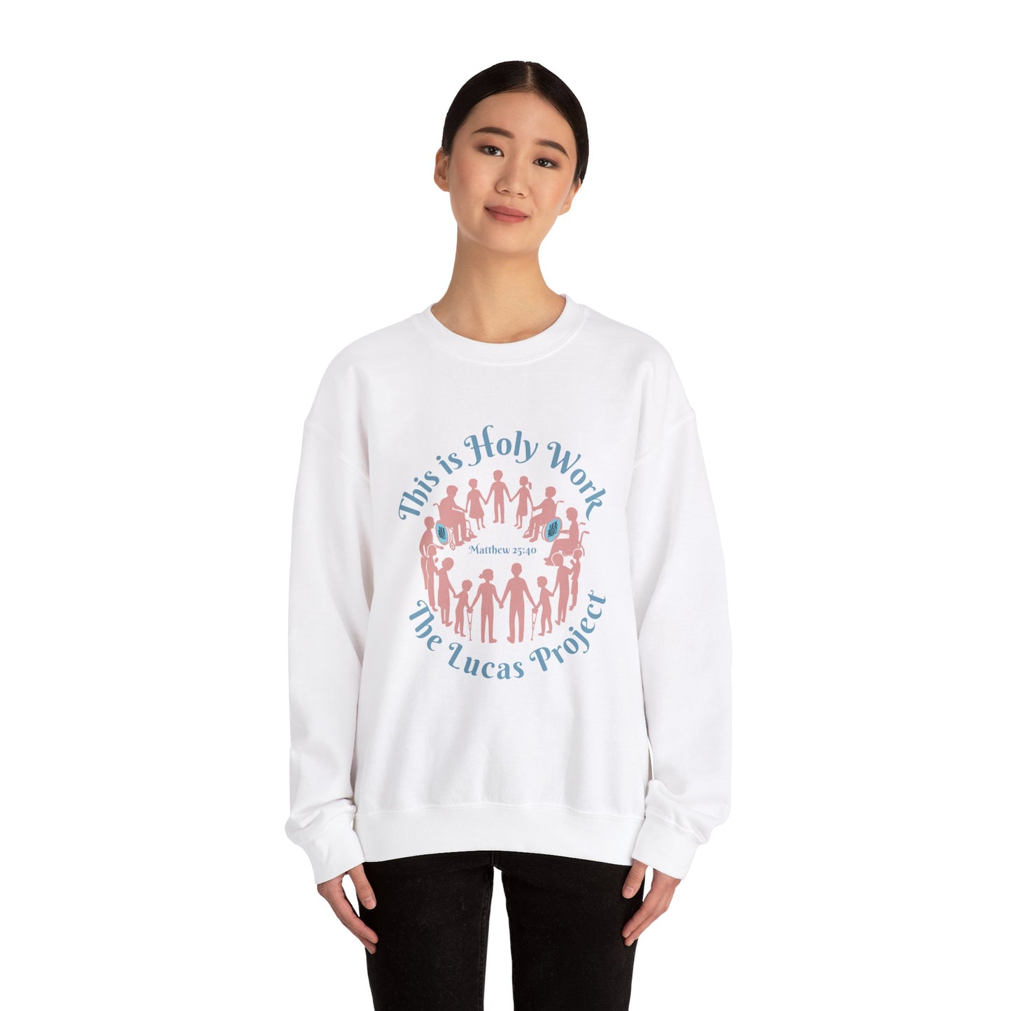 "Holy Work" Unisex Heavy Blend™ Crewneck Sweatshirt